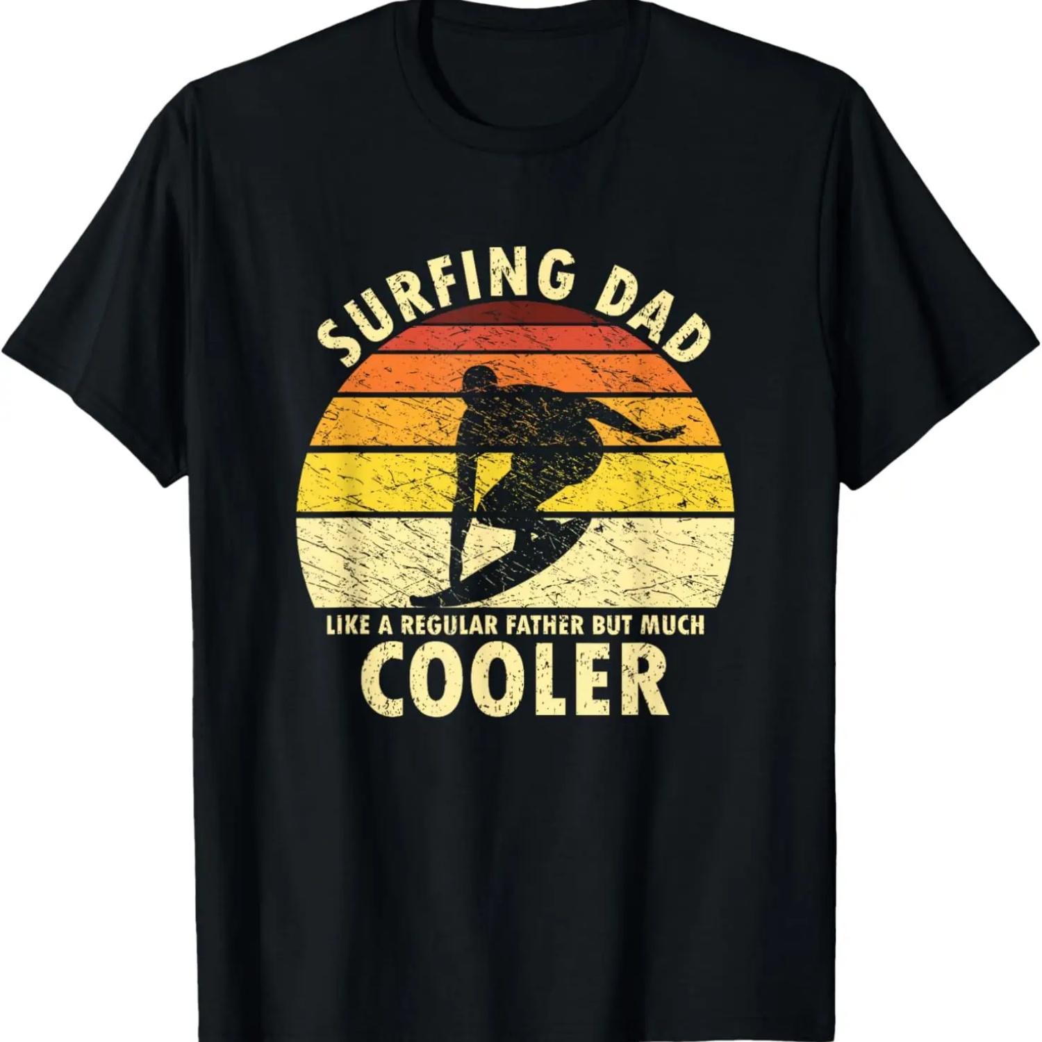 

Retro Surfing Dad Surfer Surfing Father Men T-Shirt XXXXXL чорний