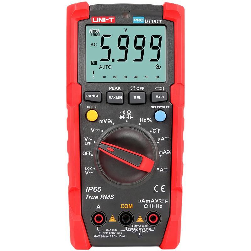 UNI-T UT191T High-Precision Digital Multimeter - Multifunctional, Auto-ranging, Anti-burn Electrician's Tool with Digital Display