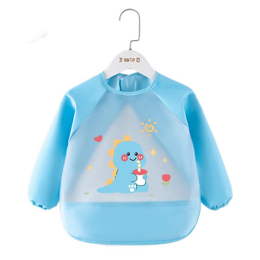 Long Sleeved Baby Feeding Bib Waterproof Baby Bib Burp Clothes  for Babies To Eat