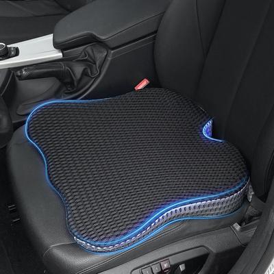Cojín de asiento de cuña para automóvil Cojín de espuma viscoelástica para asiento de automóvil Cojín de asiento de conducción Cojín elevador para asientos de automóviles, camiones y furgonetas