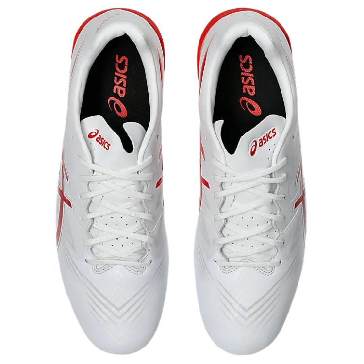 Asics Swift Strike Comfortable Versatile FG (Rubber Long Stud) Durable Soccer Shoes Men Soccer Shoes White 1101A065-101