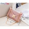 Cozy Up Transparent Bag, Small Square Bag, Crossbody Chain, Mini Women's Bag