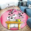 Diddl Round Area Rug,Carpet Rug for Living Room Bedroom Sofa Playroom Decor,Non-slip Floor Mat