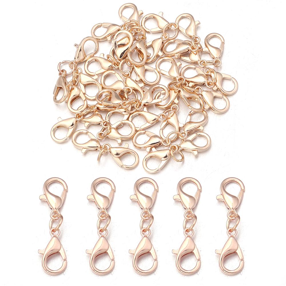 20 наборов/лот Двойные застежки-карабины для DIY Браслетов Ожерелий Аксессуары для изготовления ювелирных изделий Соединители для браслетов и ожерелий Фурнитура