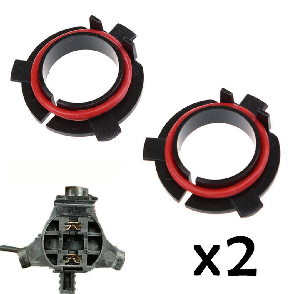 2pcs H7 To LED Headlight Bulb Adapter Holder Socket Base Clip For Kia Mitsubishi