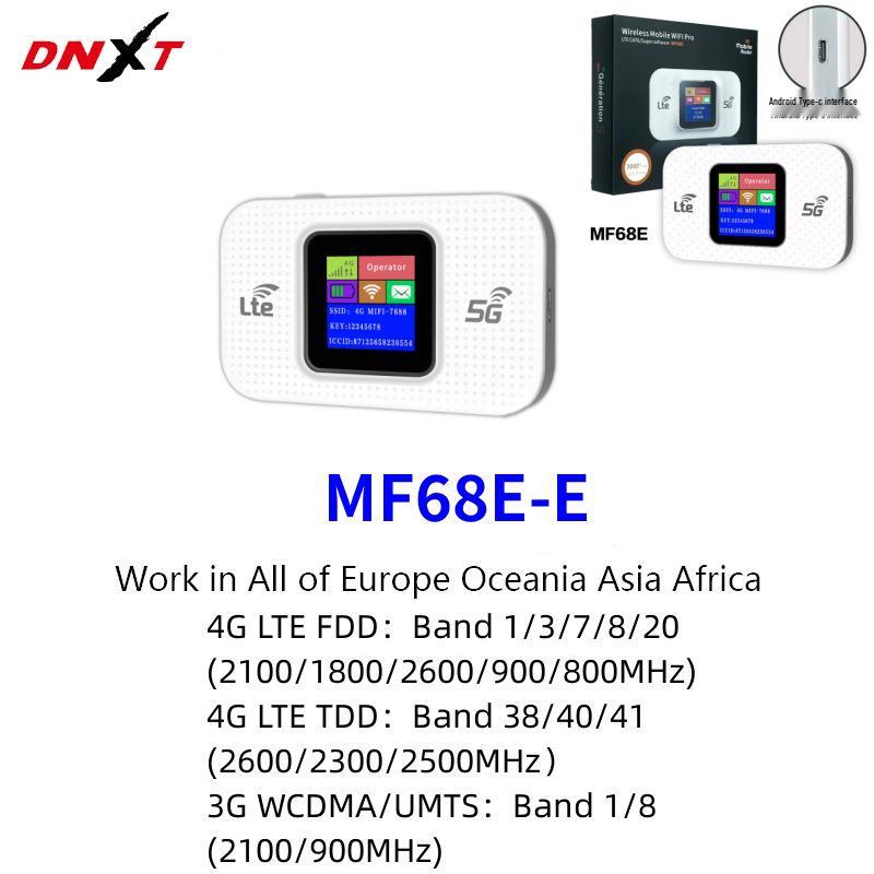 4G LTE Pocket WiFi Router with Color Screen, Europe-Compatible, 5G WiFi