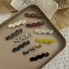 2Pcs/Set Simple Retro Wave Shaped Acetic Bangs Hairpins Sweet Cute Hair Side Hair Clips Style Barrettes Fashion Hair Accessories