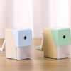 Classroom Manual Pencil Sharpener with Shavings Container, Auto Feeding In Adjustable Thickness Sharpener for Student