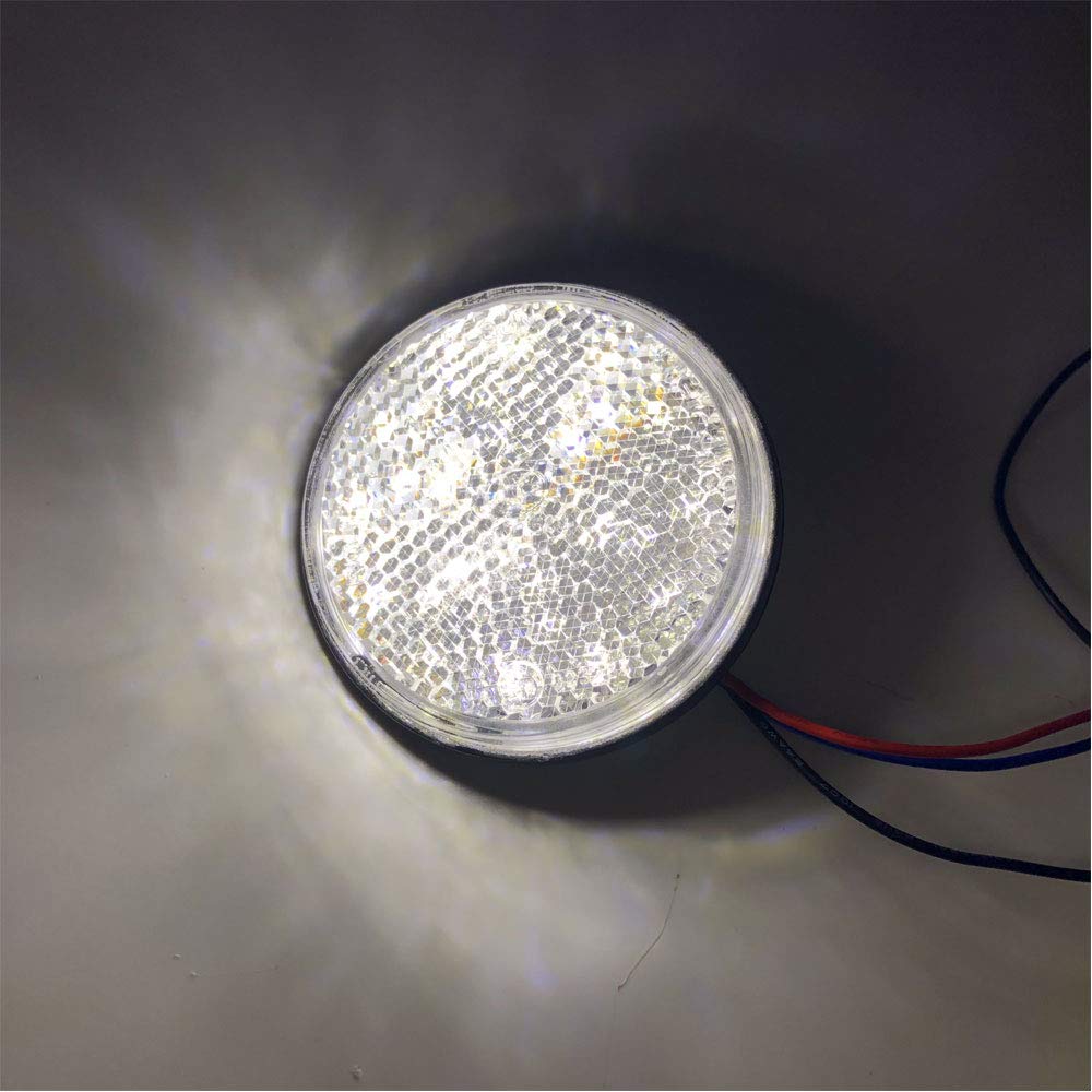 Discover Winds LED Reflector Motorcycle Custom Double Luminous Round Brake