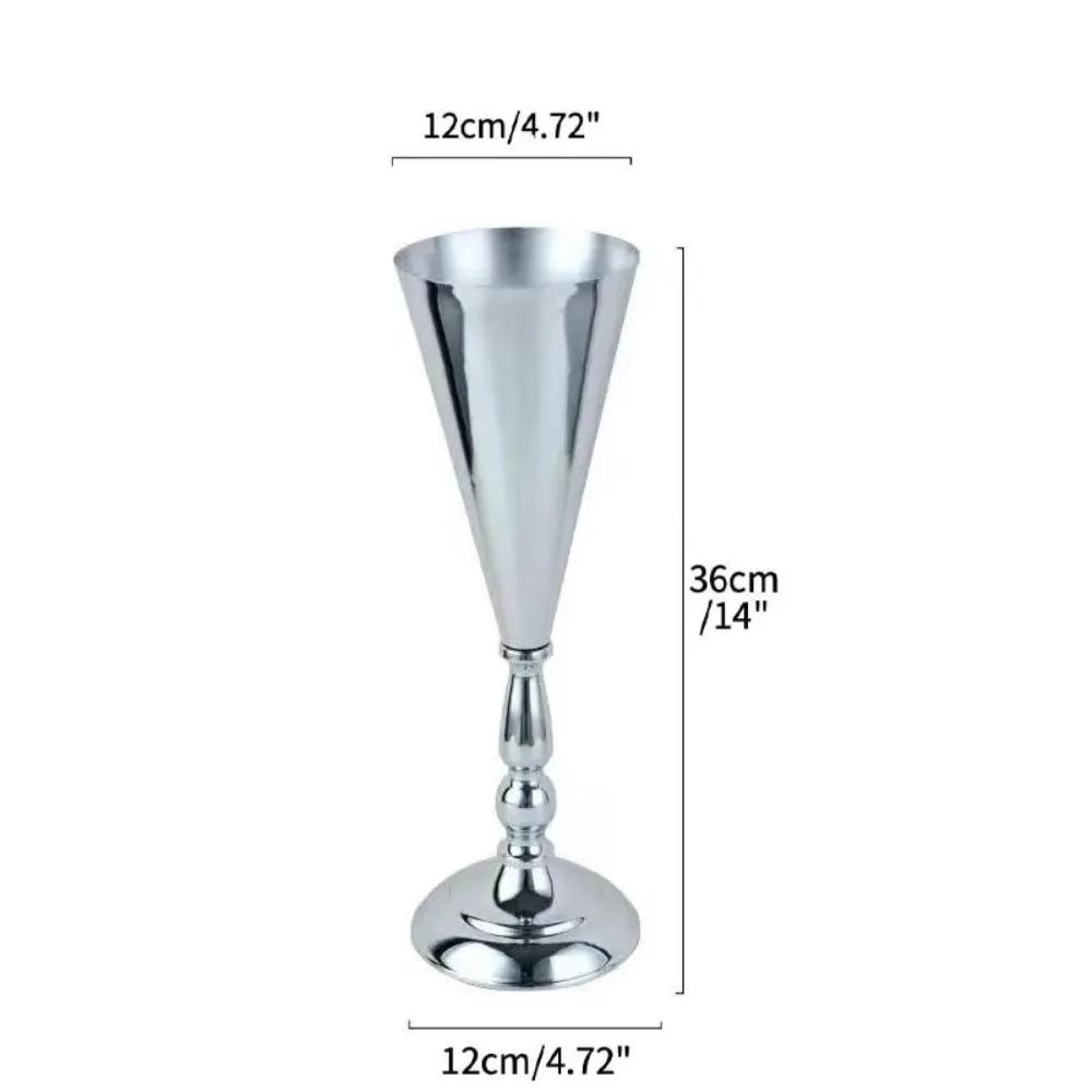 New Iron Flower Vase European Exquisite Flower Stand Golden Candle Holder Wedding