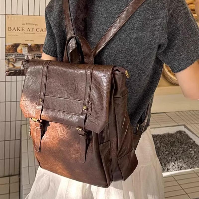 Backpack women s bag new style fashion large capacity college student schoolbag commuter bag backpack