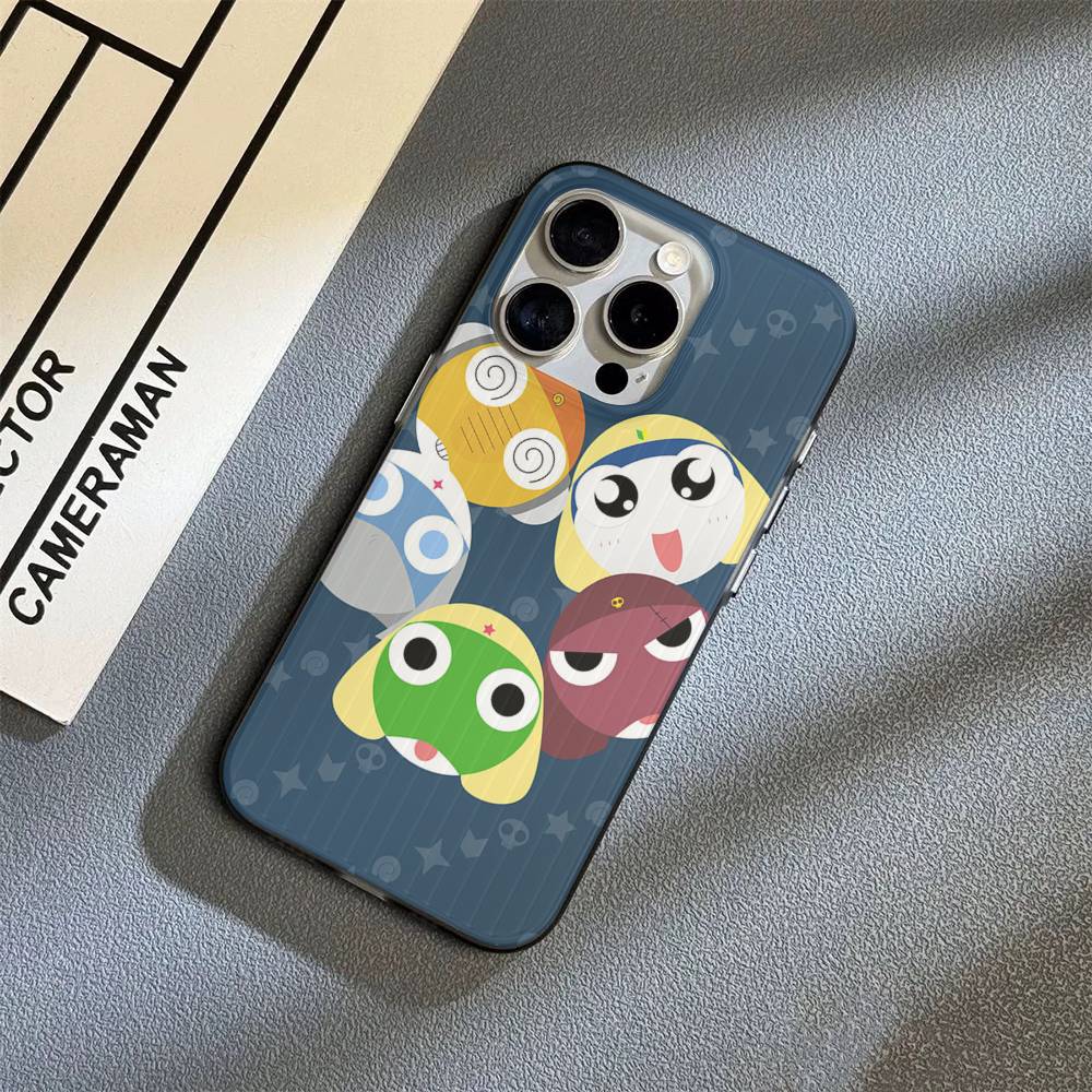 Keroro Frog Cool Gunsou Sergeant Phone Case For IPhone 17 16 15 14 Plus 11 12 13 Pro Max Shockproof Protection Soft Back Cover