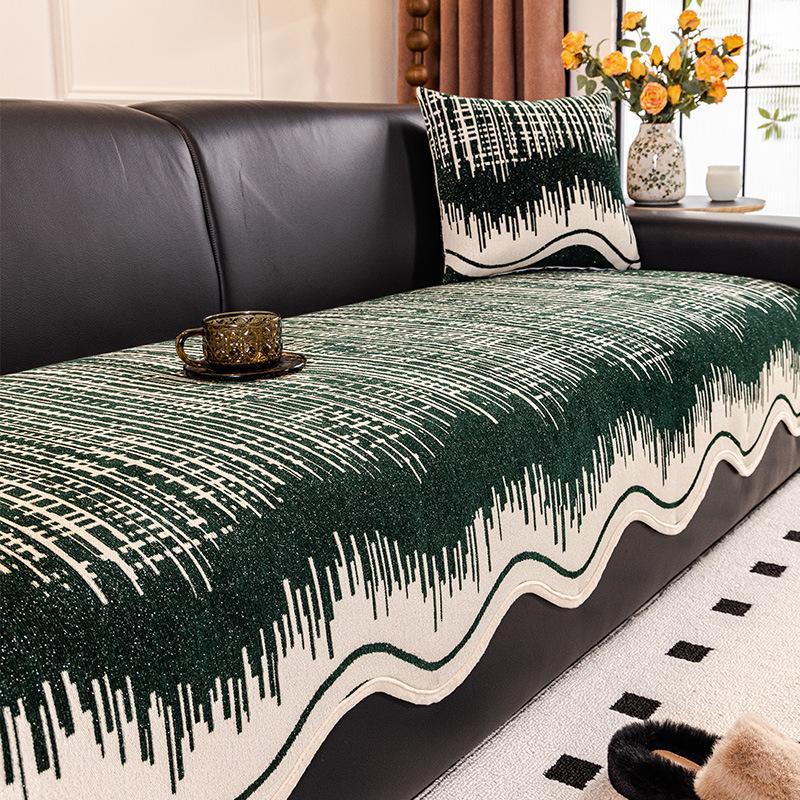 French New Chenille Special-Shaped Sofa Cushion, Universal Non-Slip In All Seasons, Advanced Seat Cushion Cover Cover Cloth