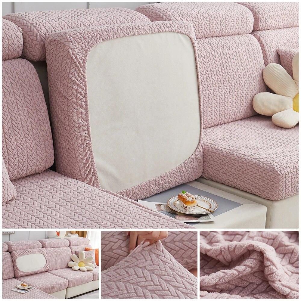 

Эластичные утолщенные чехлы на диванные подушки с рисунком, жаккардовый чехол для дивана для гостиной, защита L-образной формы, чехол для углового дивана Normal Size (S)-1pc