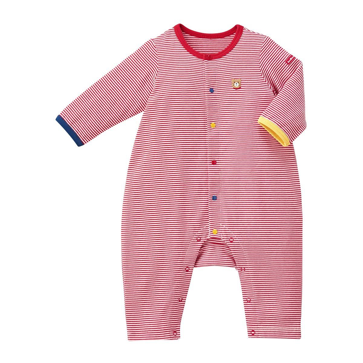 

HOT Coveralls Rompers Baby Clothes for Boys and Girls 70cm Red [MIKIHOUSE BISCUITS] 70-1213-383