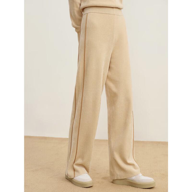 JZ Annacoco Women's Chenille Wide-Leg Winter Pants