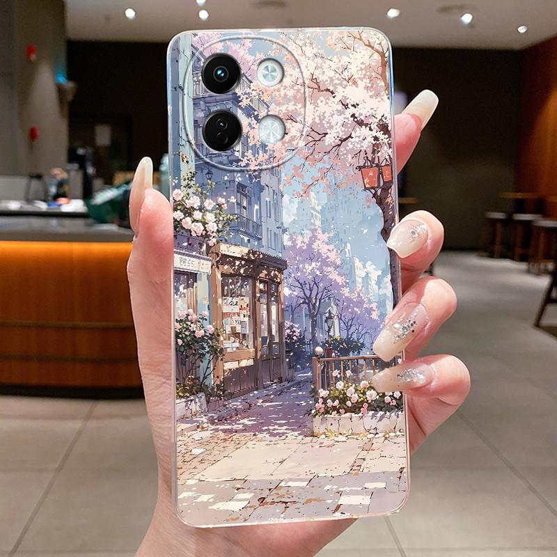 For Tecno Spark 30 5G Phone Case Cute Cartoon Dragon Patterns Soft TPU Silicone Transparent Casing For Tecno Spark 30 Shell Capa
