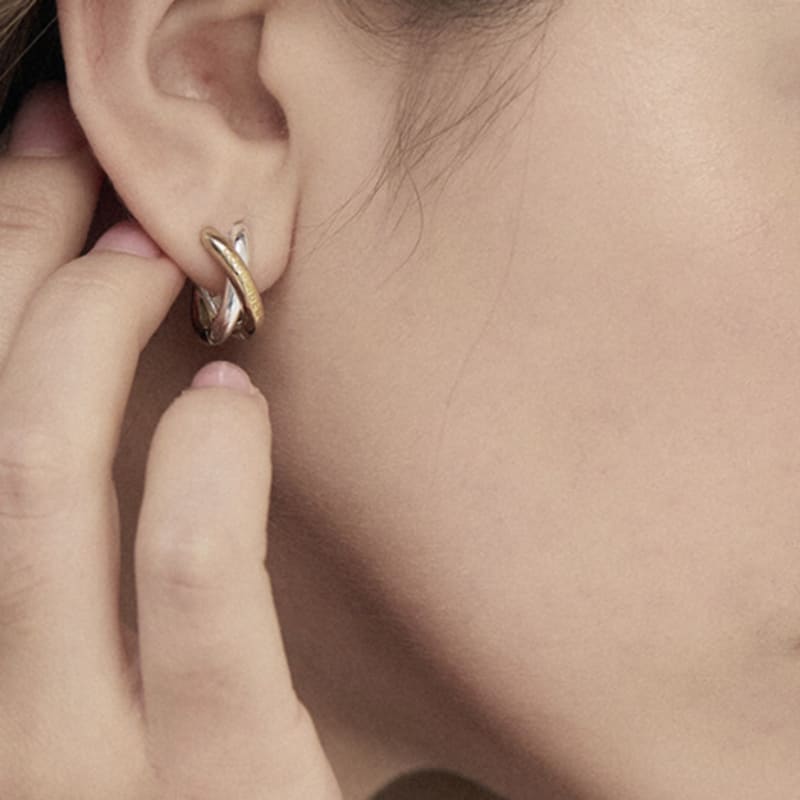 

LOVEMBER [silver 925] Endless Hoops SILVER&GOLD