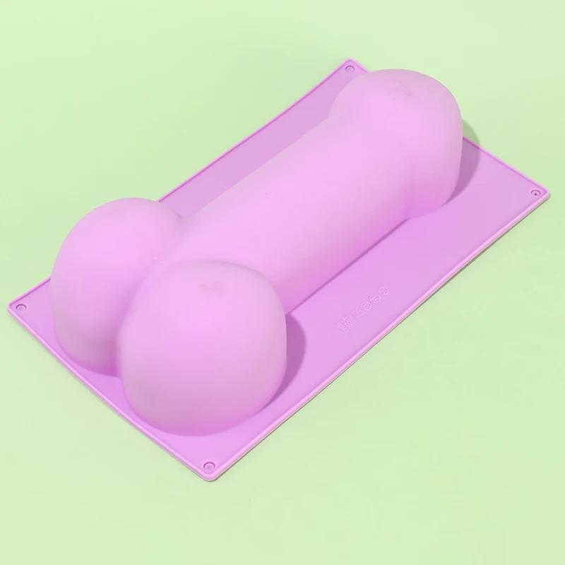 3D Kreatív Forma na tortu v tvare penisu Potravinársky silikón Fondán Mydlo Huba Narodeninová párty Paródia Potreby Formy na pečenie Nástroj na tortu