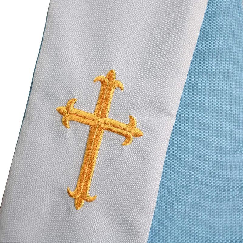 Priester Priester Unisex Erwachsene Beidseitig tragbar Kommunionschal mit Kreuz 84 Klerus