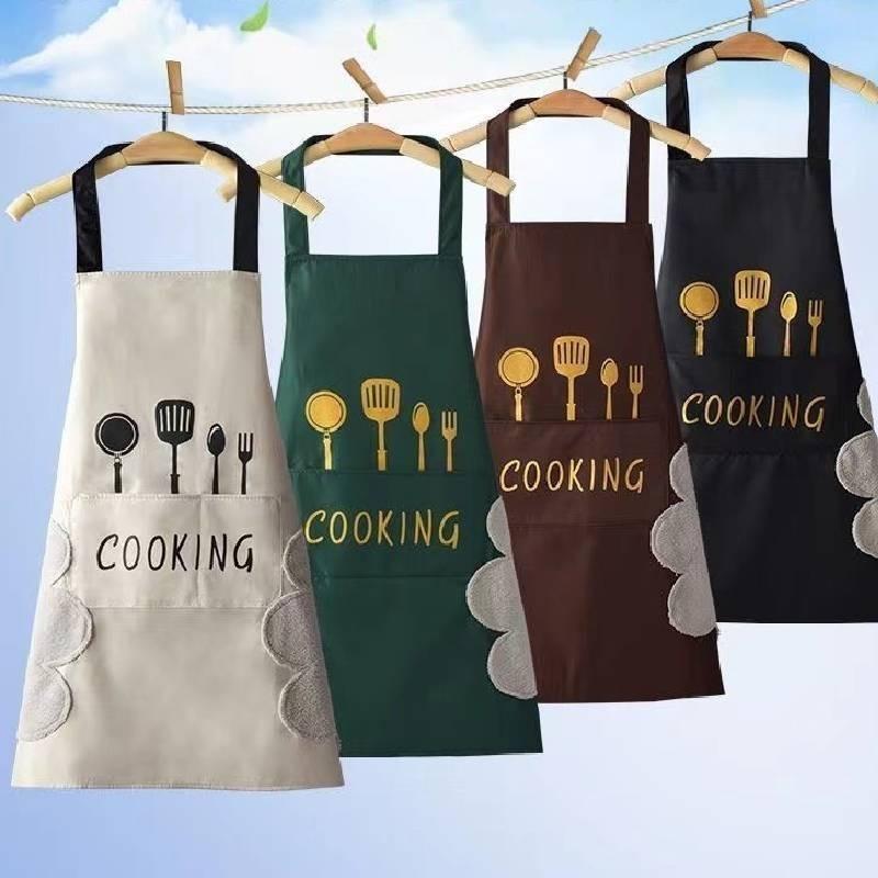 Waterproof Proof Oil Pvc Apron With Pocket Butcher Chefs Kitchen Cook Unisex Bbq