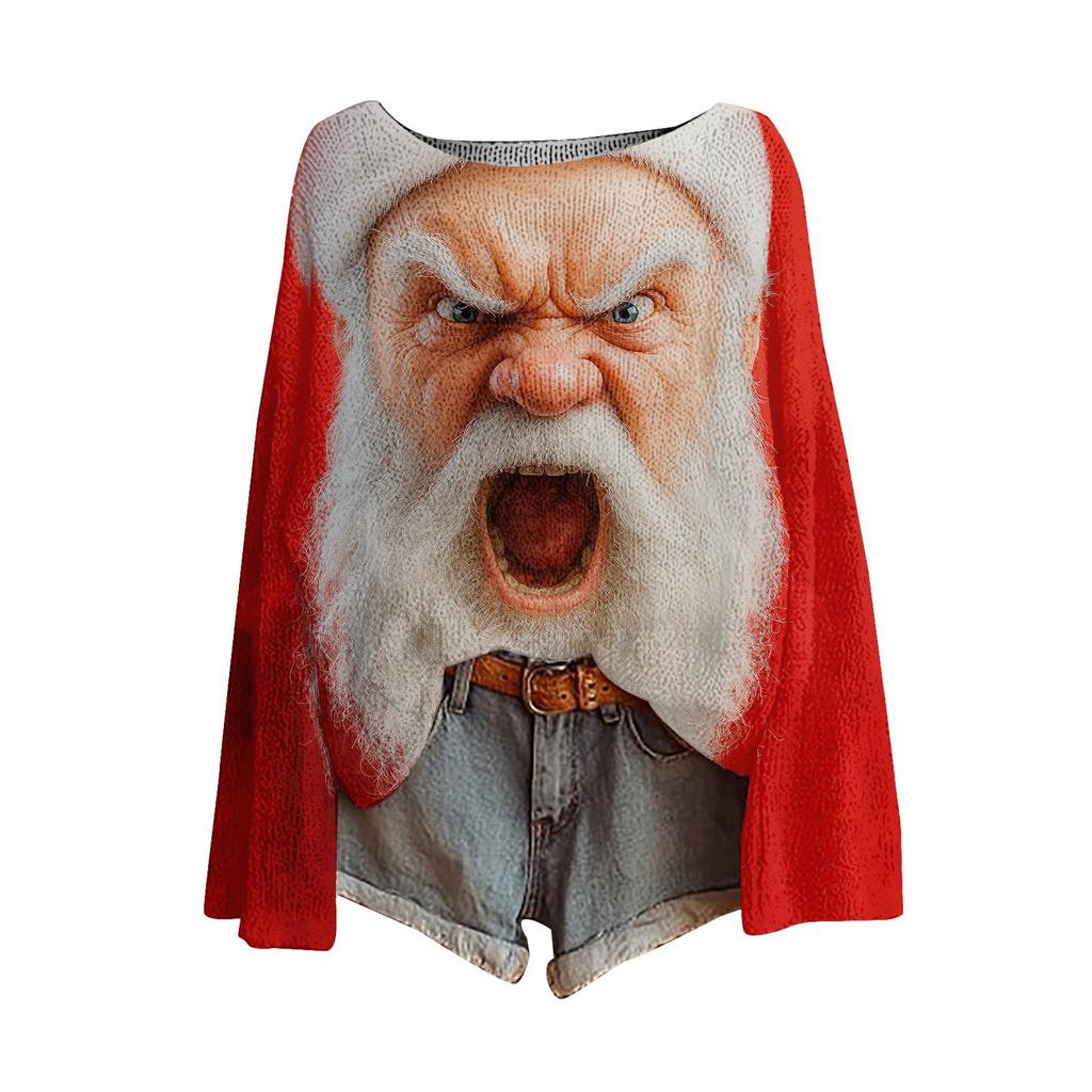 XDC-YZL84-One-word Neck Pullover Sweater 3D Printing