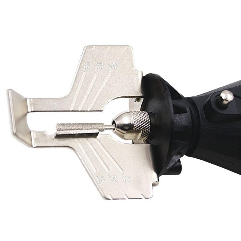 1 Set Saw Sharpening Attachment Sharpener Guide Drill Adapter for  Drill Rotary Accessorie