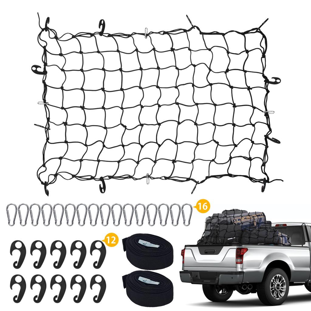 Gomura Cargo Net, Car Carrier Net, 70.9 X 47.2 Inches (180 X 120 Cm),