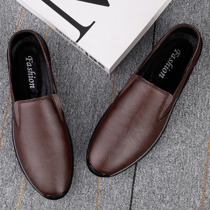 Men's Genuine Leather Casual Shoes, Breathable Soft-soled Office Casual Shoes, Men's Banquet Shoes, Men's Soft Leather Shoes