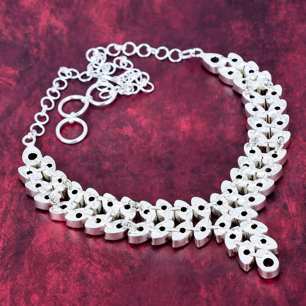 Pink Kunzite Jewelry, 925 Solid Sterling Silver Necklace, Handmade Gemstone Jewelry Adjustable Necklace For Memorial Day