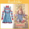 Childs Play Chucky Cosplay Kostüm Aus Polyesterstoff Für Halloween-Mottopartys