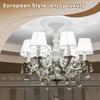 Cunno 2 Pieces Lighting PU Ceiling Medallion Ceiling Fan Cover Plate Medallion for Home Light Fixtures Trim, 12 Inch Od x 3.5 Inch ID(White)