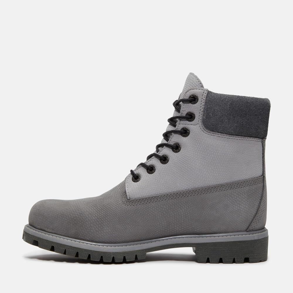 Timberland Premium Waterproof Medium Grey Size Size Men's 6-inch Boots, Nubuck, 9.5 (TB0A6G1REL81), 27.5cm (9.5cm)