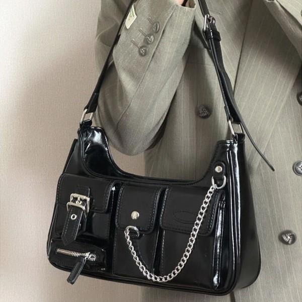 Korean Versi of Fashiable High-end Texture Armpit Bag, New Multifunctial Trendy Chain Crossbody Bag