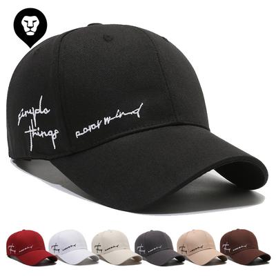 Hat Women's Spring and Autumn Korean Version Sun Hat Fashion Baseball Cap Men's Casual Hipster Ins Trendy Brand Embroidered Cap