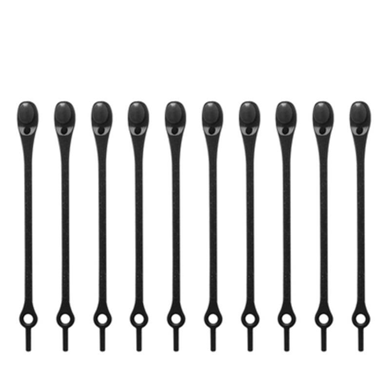 Men's And Women's Silicone Elastic Color Shoelaces 12pc