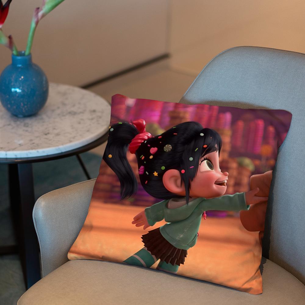 Povlak na polštář Wreck-It Ralph 2 v 1 Oboustranný plyšový povlak na polštář | Auto/Sofa/Postel | Perfektní dárek