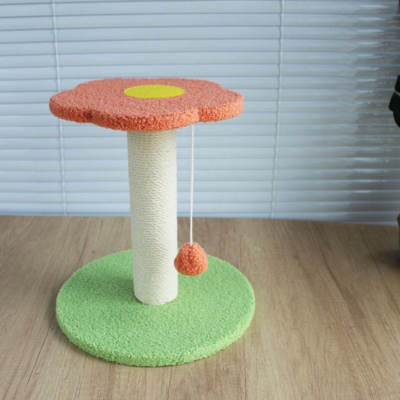 Compact Cat Tree with Sisal Scratching Post, Bed, and Scratch Board for Small Spaces - Ideal for Kittens and Adult Cats