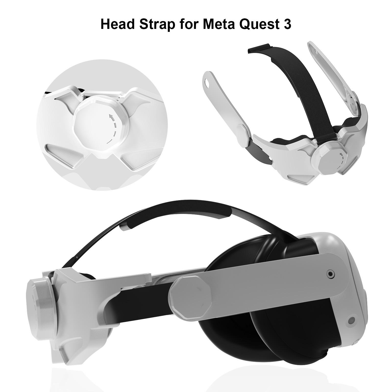 

JYS JYS-MQ010 For Meta Quest 3 VR Headset Adjustable Head Strap Pressure Reduce Fixing Headband Type A