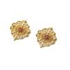 18K Gold-Plated Copper Sheet with Zircon & Filigree Flower for DIY Jewelry: Bracelet, Necklace, Pendant, Hair Accessories, Earring Components