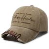 Washed old hat Alphabet embroidered baseball cap Men's and women's retro curved brim sunshade cap