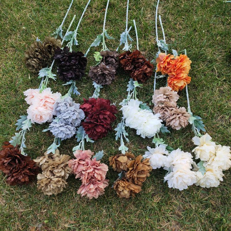 Peony And Paeony Artificial Flower Decor For Wedding Home Table Centerpiece
