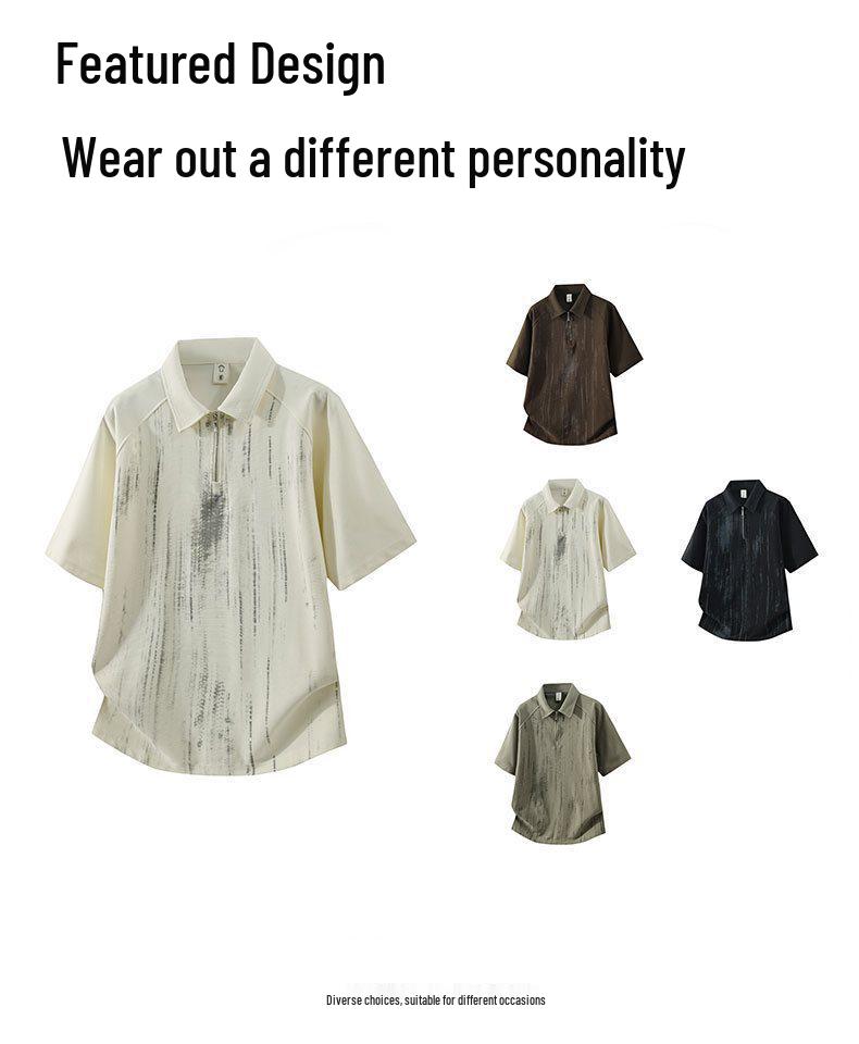 2026 Men's Ice Silk Quick-Dry Short-Sleeve Polo Shirt
