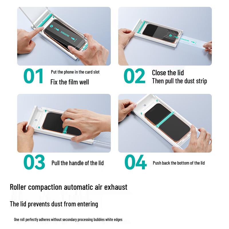 SAMZHE AR Anti-Reflective 3D Curved Tempered Glass Screen Protector for iPhone 17 Pro