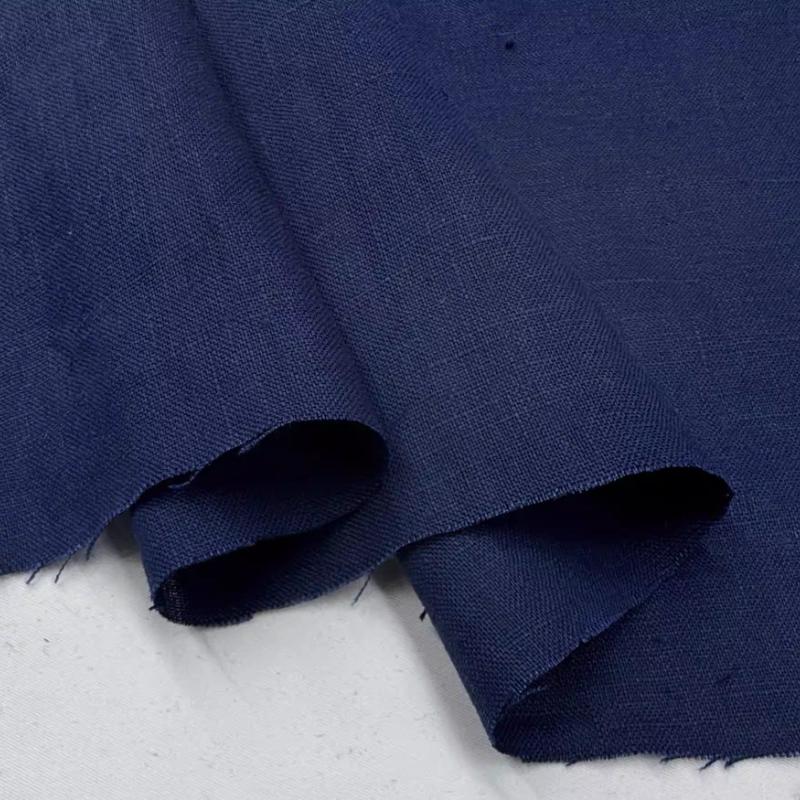 Tissu Pur Lin Lin Lavé Confortable Respirant Tissu Printemps Été DIY Robe Pantalon Large Veste Légère Vêtement