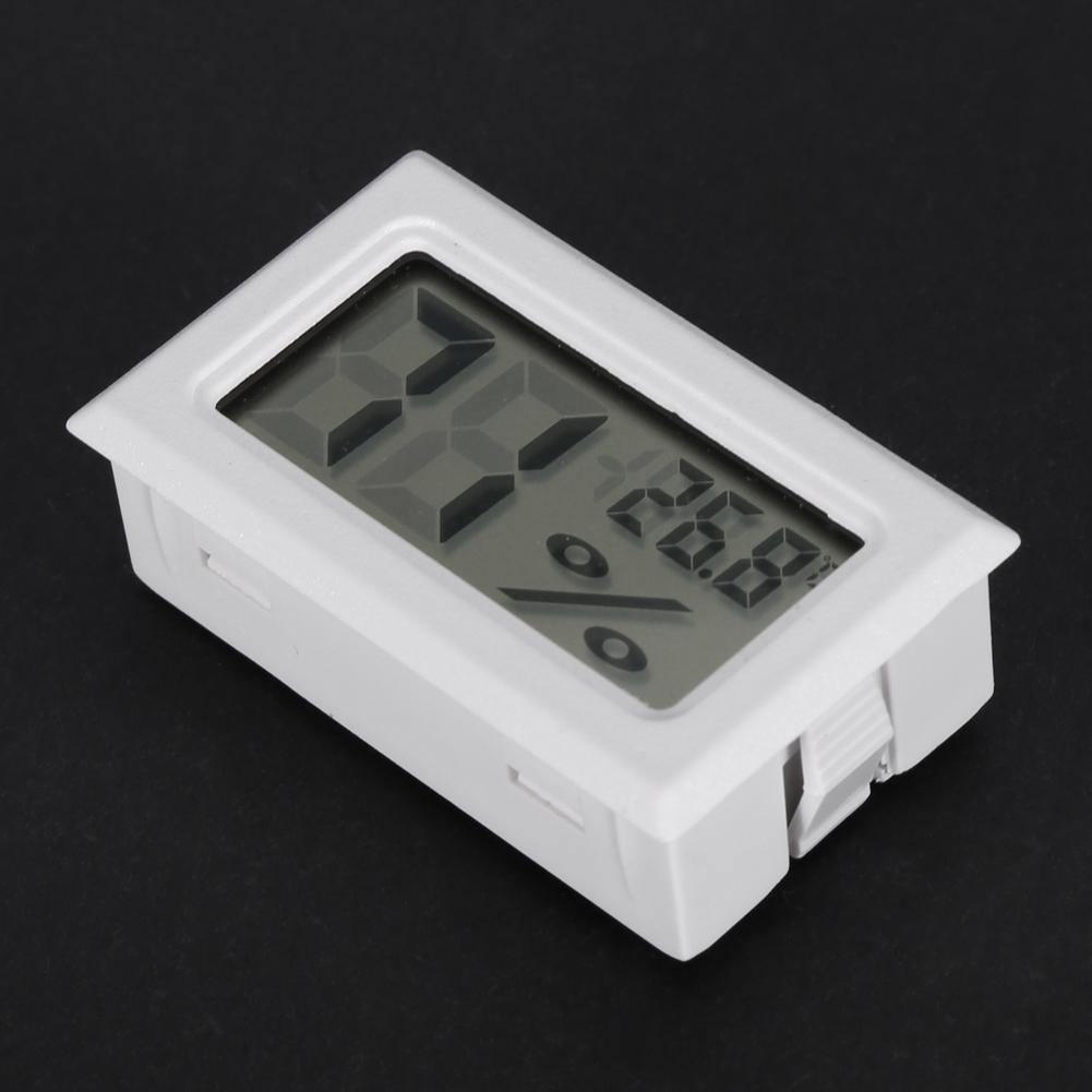 Digital LCD Hygrometer Indoor Thermometer Humidity Monitor for Home, Office, Greenhouse (White)