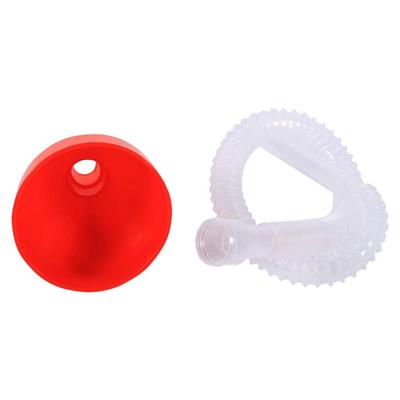 Gorgeri Funnel with Hose, Universal Car and Motorcycle Plastic Filled Funnel Lubricating Tool with Clear Soft Pipe Spout (Gasoline, Diesel)