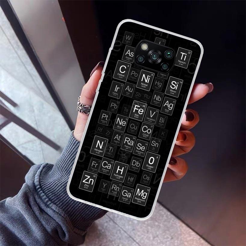 Physics Chemical Mathematics Phone Case For Xiaomi Poco X5 X6 X7 Pro F7 Ultra M7 Redmi 15C 15 13C 13 12C 12 10 10C 10A 9 9C 9T 9