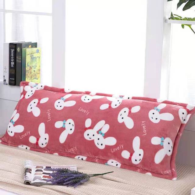 Flannel Double Pillowcase Winter Warm Coral Fleece Long Pillow Case