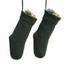 18-Inch Knitted Diamond Pattern Large Christmas Stocking for Gifts - European and American Style